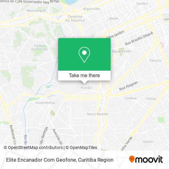 Elite Encanador Com Geofone map