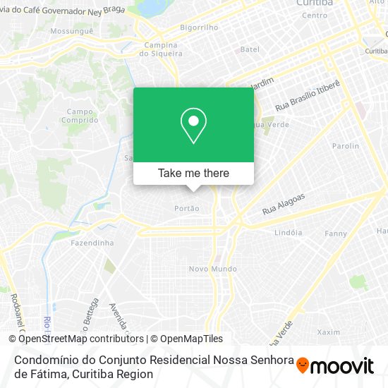 Mapa Condomínio do Conjunto Residencial Nossa Senhora de Fátima