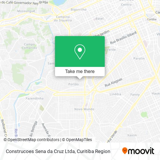 Mapa Construcoes Sena da Cruz Ltda