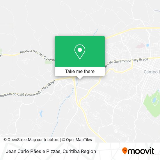 Jean Carlo Pães e Pizzas map