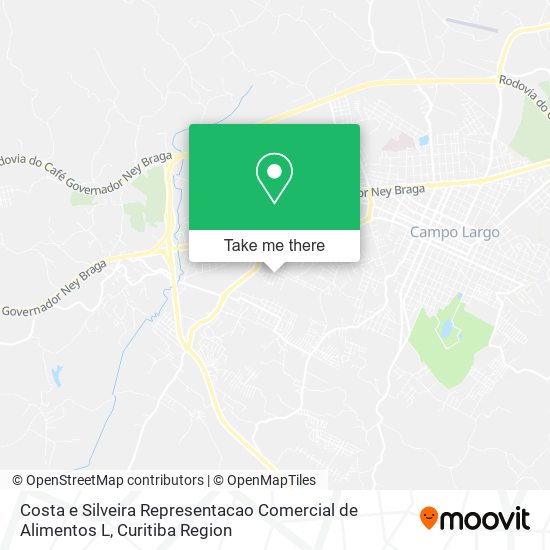 Costa e Silveira Representacao Comercial de Alimentos L map