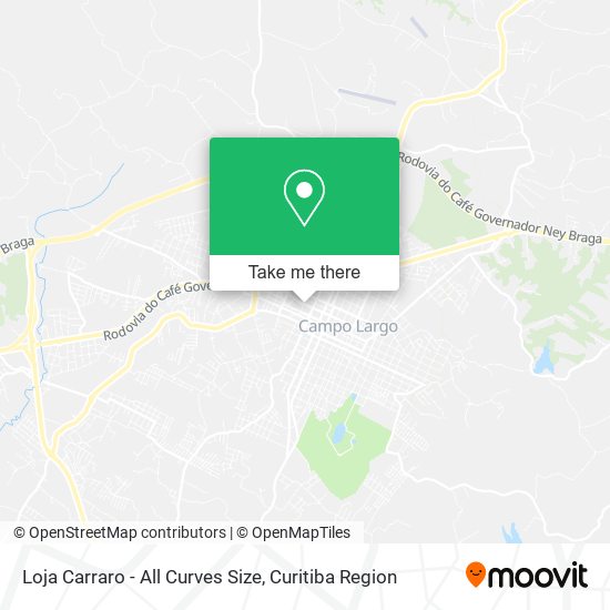Loja Carraro - All Curves Size map