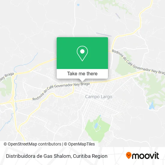 Distribuidora de Gas Shalom map