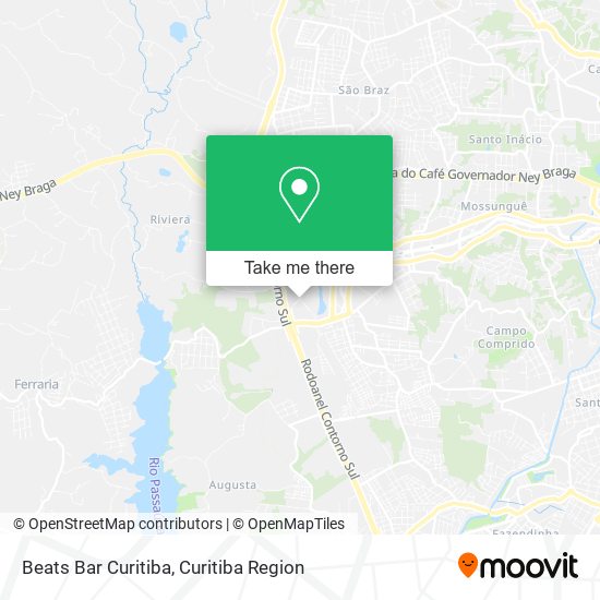 Beats Bar Curitiba map