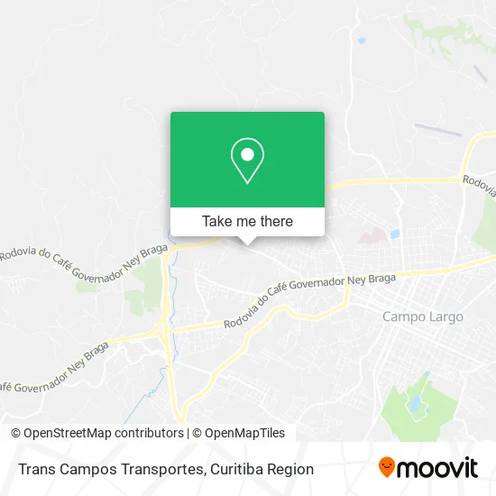 Trans Campos Transportes map
