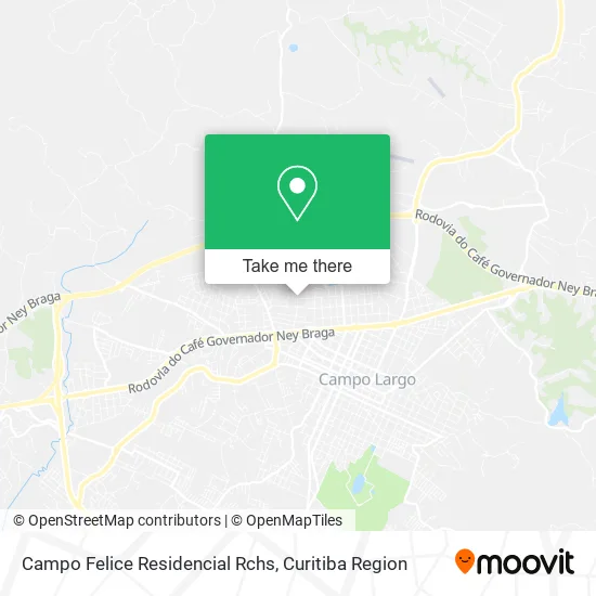 Campo Felice Residencial Rchs map