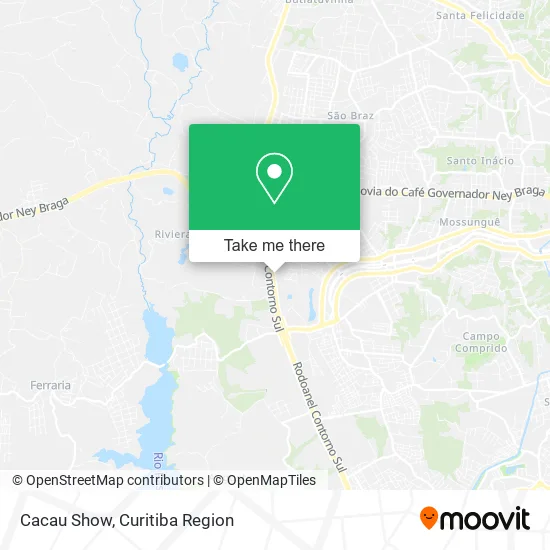 Cacau Show map