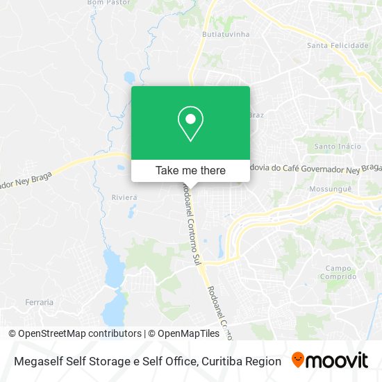Mapa Megaself Self Storage e Self Office