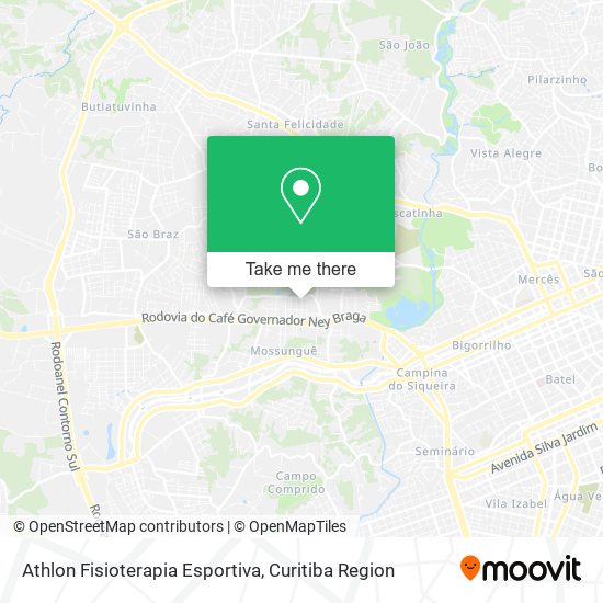 Mapa Athlon Fisioterapia Esportiva