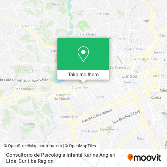 Mapa Consultorio de Psicologia Infantil Karine Angleri Ltda