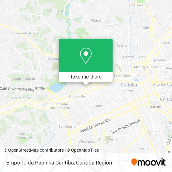 Mapa Empório da Papinha Curitiba