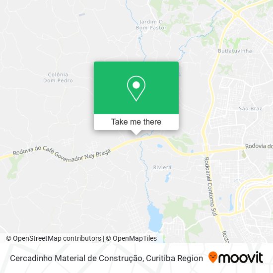 Mapa Cercadinho Material de Construção