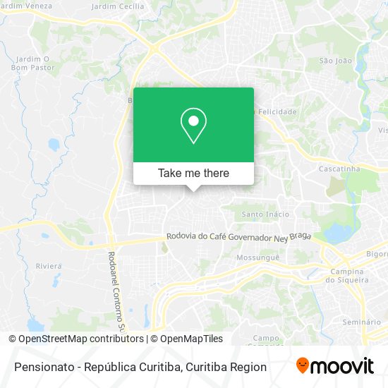 Mapa Pensionato - República Curitiba