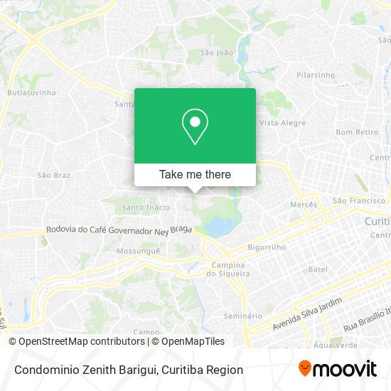 Mapa Condominio Zenith Barigui