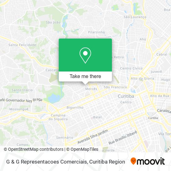 G & G Representacoes Comerciais map