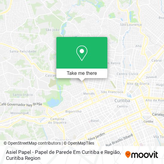 Asiel Papel - Papel de Parede Em Curitiba e Região map