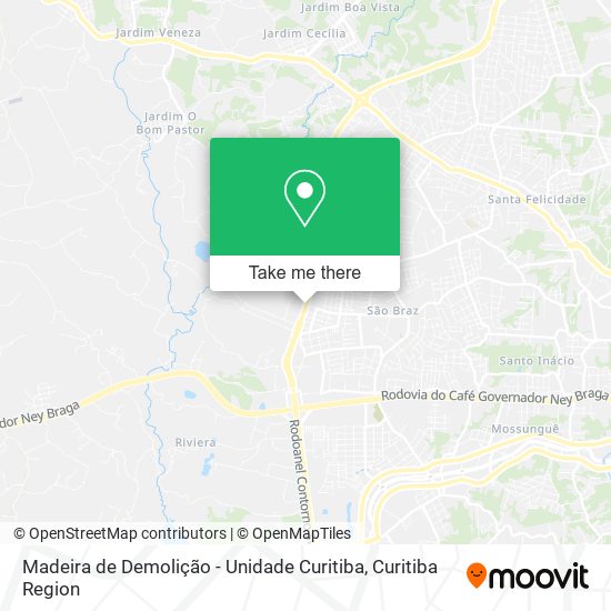 Madeira de Demolição - Unidade Curitiba map