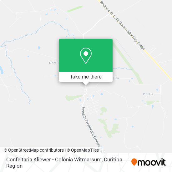 Confeitaria Kliewer - Colônia Witmarsum map