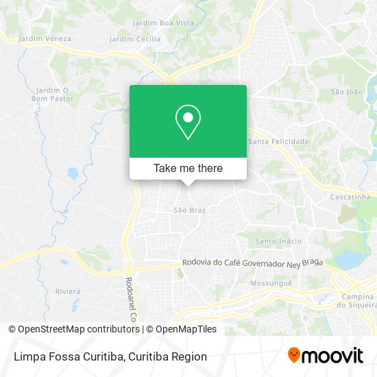 Limpa Fossa Curitiba map