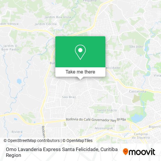 Omo Lavanderia Express Santa Felicidade map