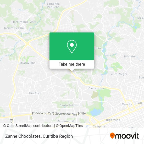 Zanne Chocolates map