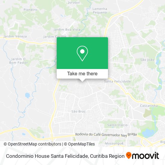 Mapa Condominio House Santa Felicidade