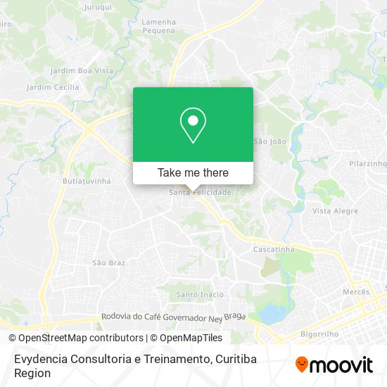 Evydencia Consultoria e Treinamento map