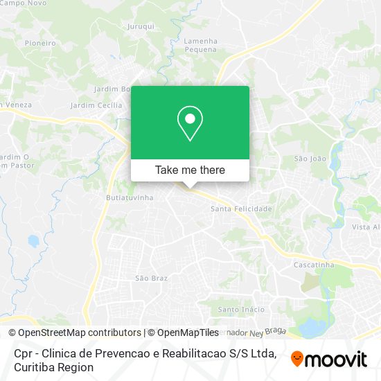 Cpr - Clinica de Prevencao e Reabilitacao S / S Ltda map