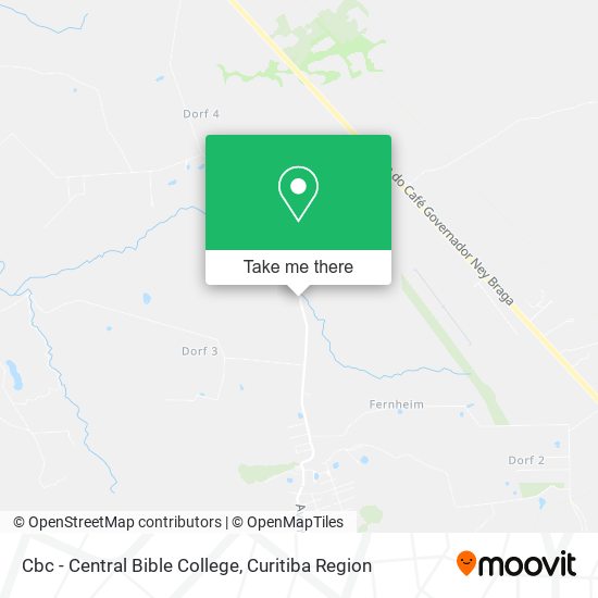 Cbc - Central Bible College map