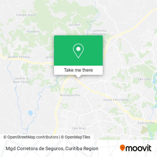 Mgd Corretora de Seguros map