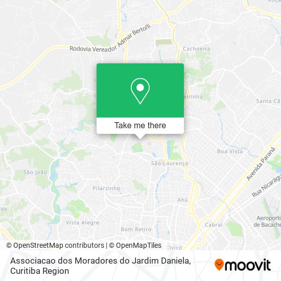 Associacao dos Moradores do Jardim Daniela map