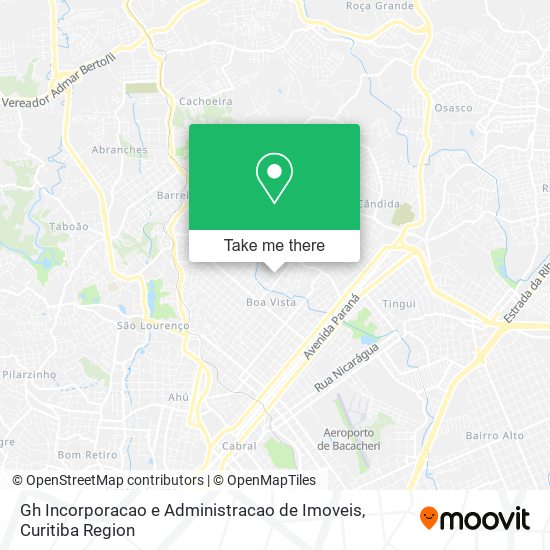 Mapa Gh Incorporacao e Administracao de Imoveis