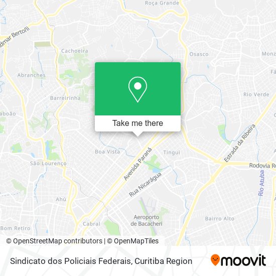 Sindicato dos Policiais Federais map