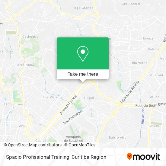 Spacio Profissional Training map