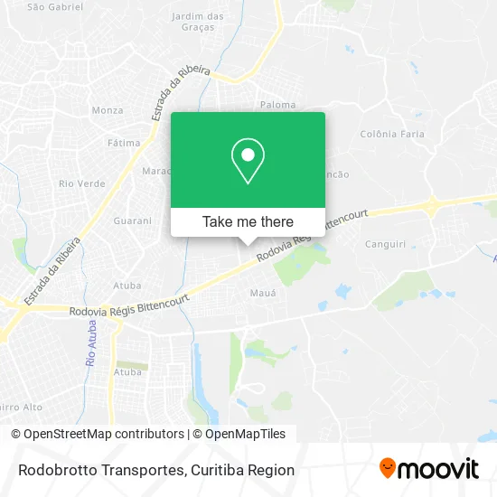 Rodobrotto Transportes map