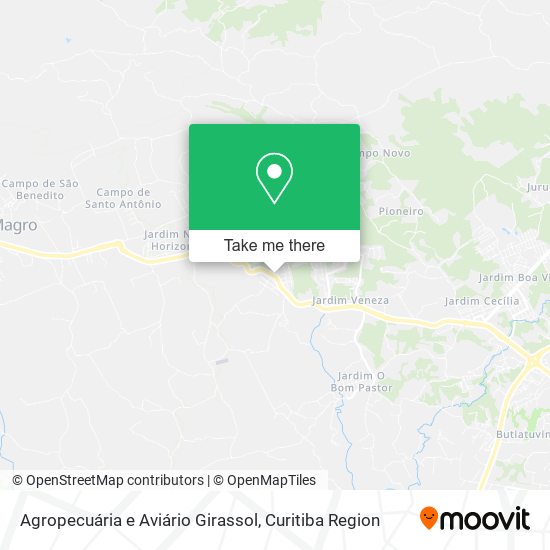 Agropecuária e Aviário Girassol map