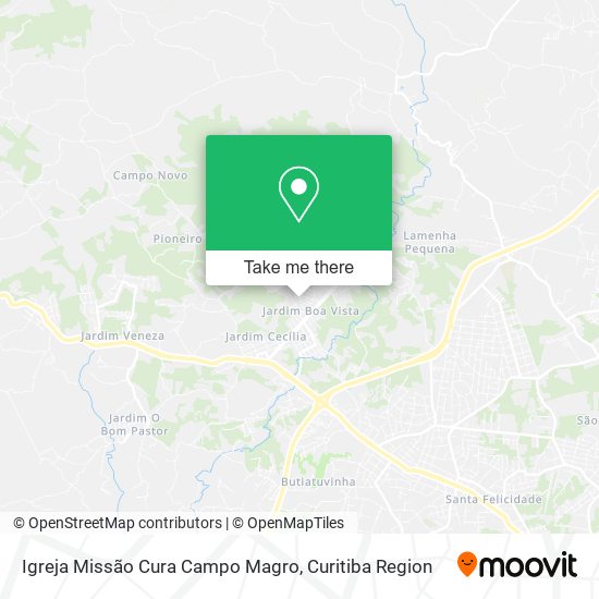 Igreja Missão Cura Campo Magro map