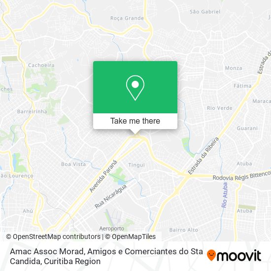 Amac Assoc Morad, Amigos e Comerciantes do Sta Candida map