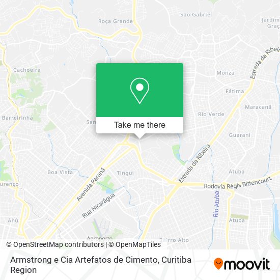 Armstrong e Cia Artefatos de Cimento map