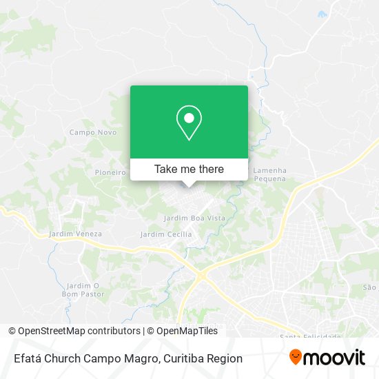 Efatá Church Campo Magro map