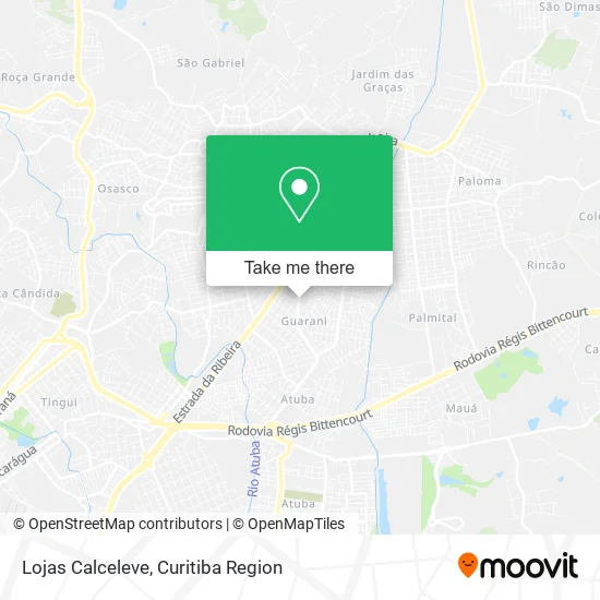 Lojas Calceleve map