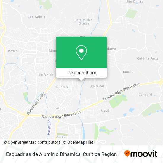 Esquadrias de Aluminio Dinamica map