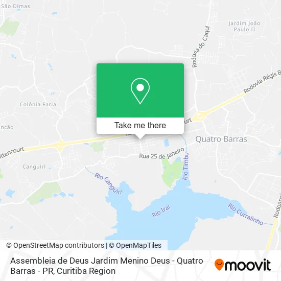 Assembleia de Deus Jardim Menino Deus - Quatro Barras - PR map