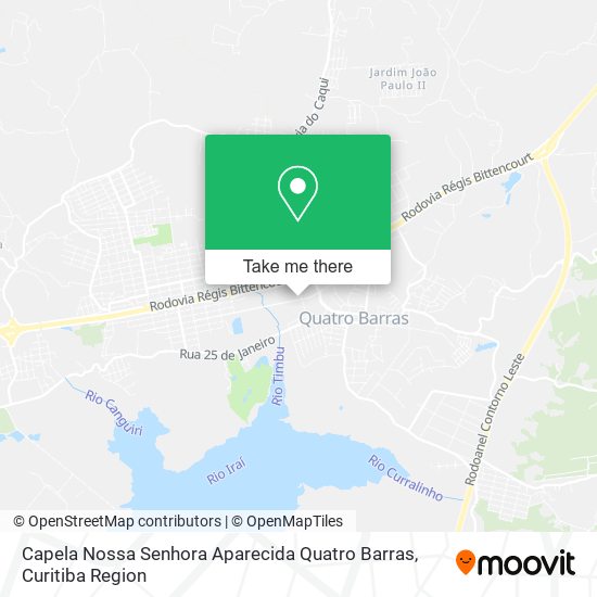 Capela Nossa Senhora Aparecida Quatro Barras map