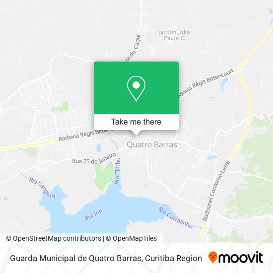 Guarda Municipal de Quatro Barras map