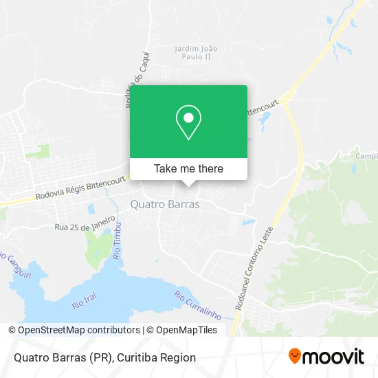 Quatro Barras (PR) map