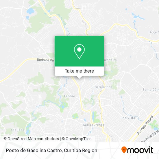 Posto de Gasolina Castro map