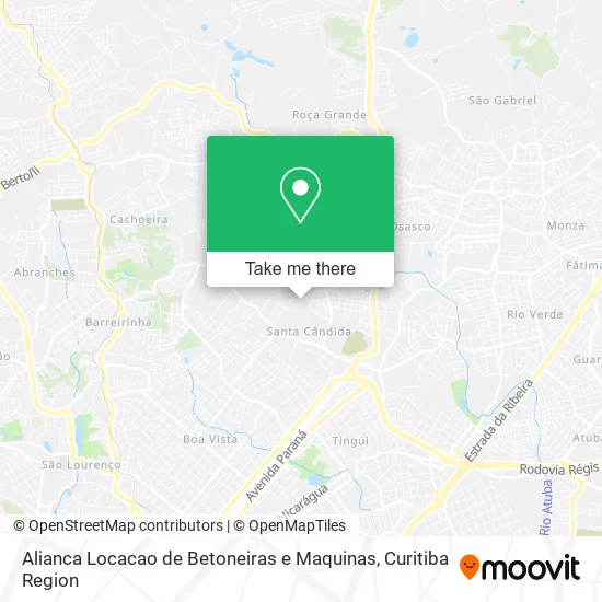 Alianca Locacao de Betoneiras e Maquinas map