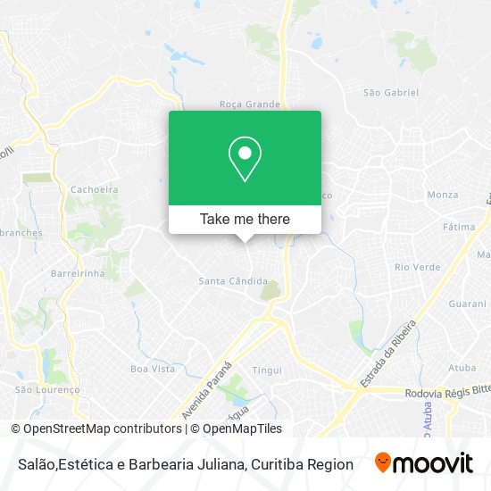 Salão,Estética e Barbearia Juliana map