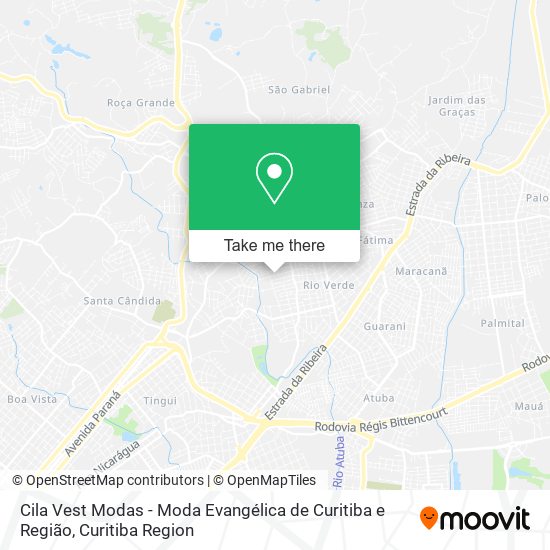 Cila Vest Modas - Moda Evangélica de Curitiba e Região map